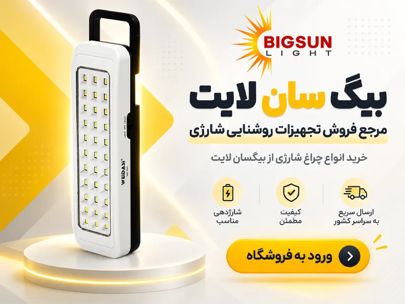 خرید انواع چراغ اظطراری از بیگ سان لایت